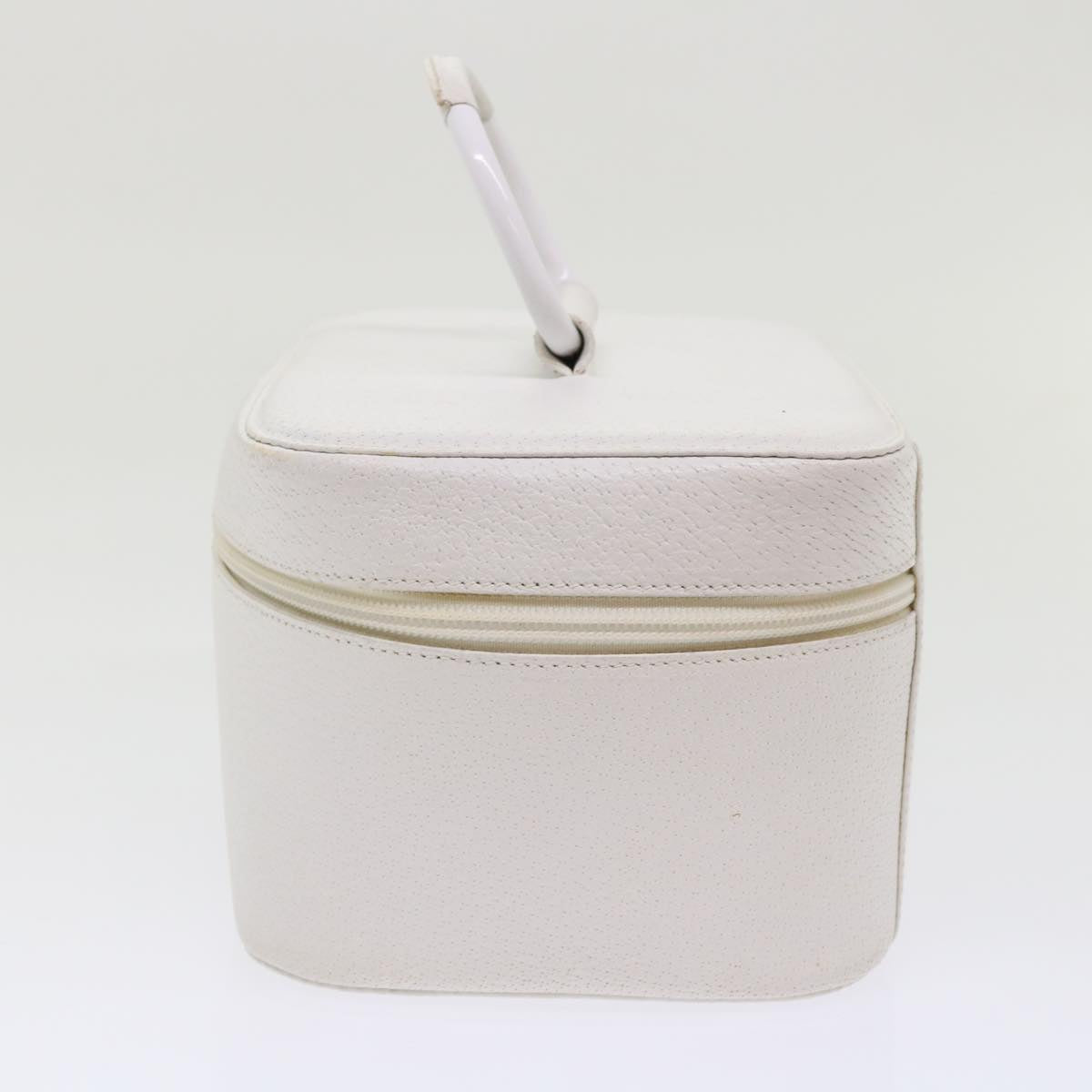 GUCCI Vanity Cosmetic Pouch Leather White 03917050710 bs6557