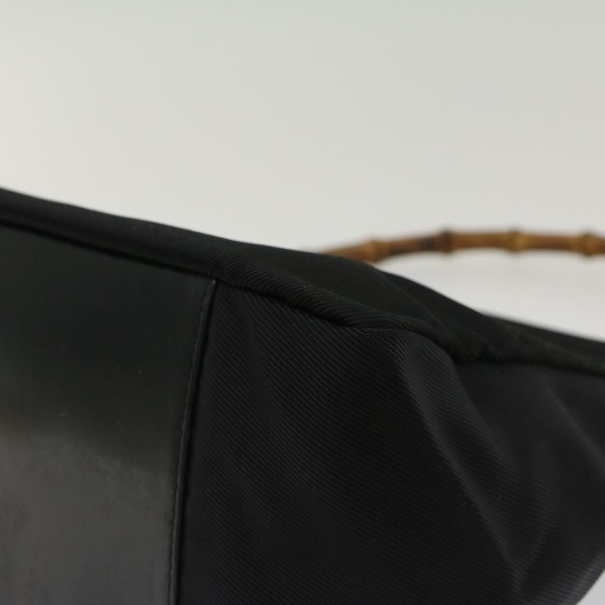 GUCCI Bamboo Shoulder Bag Nylon Black 000205805095 bs6818