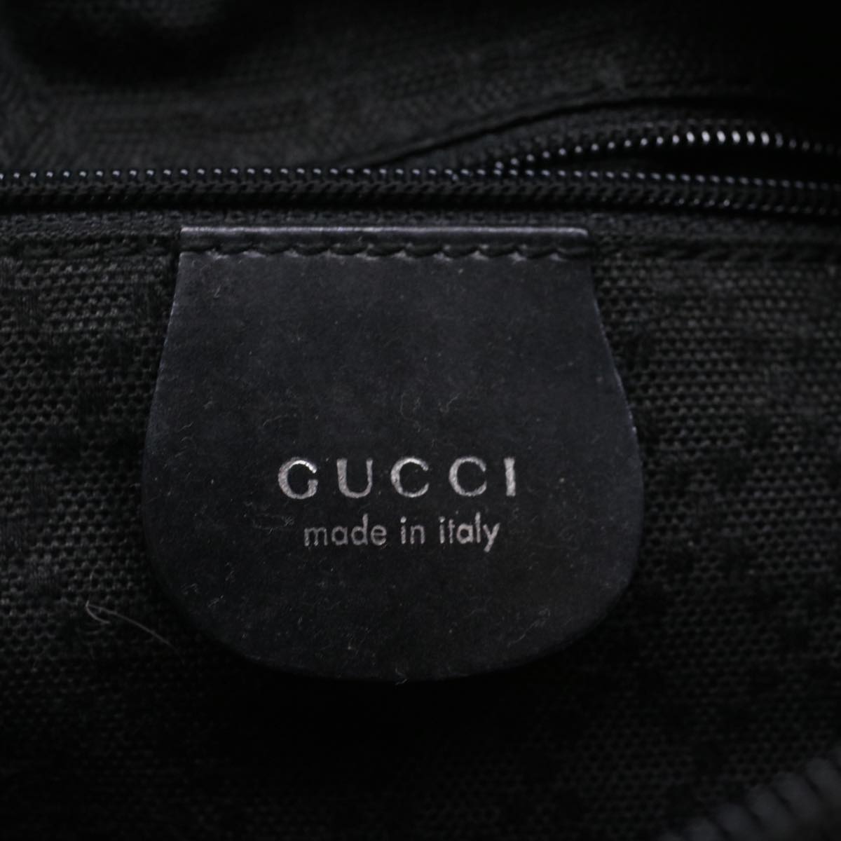 GUCCI Bamboo Shoulder Bag Nylon Black 000205805095 bs6818