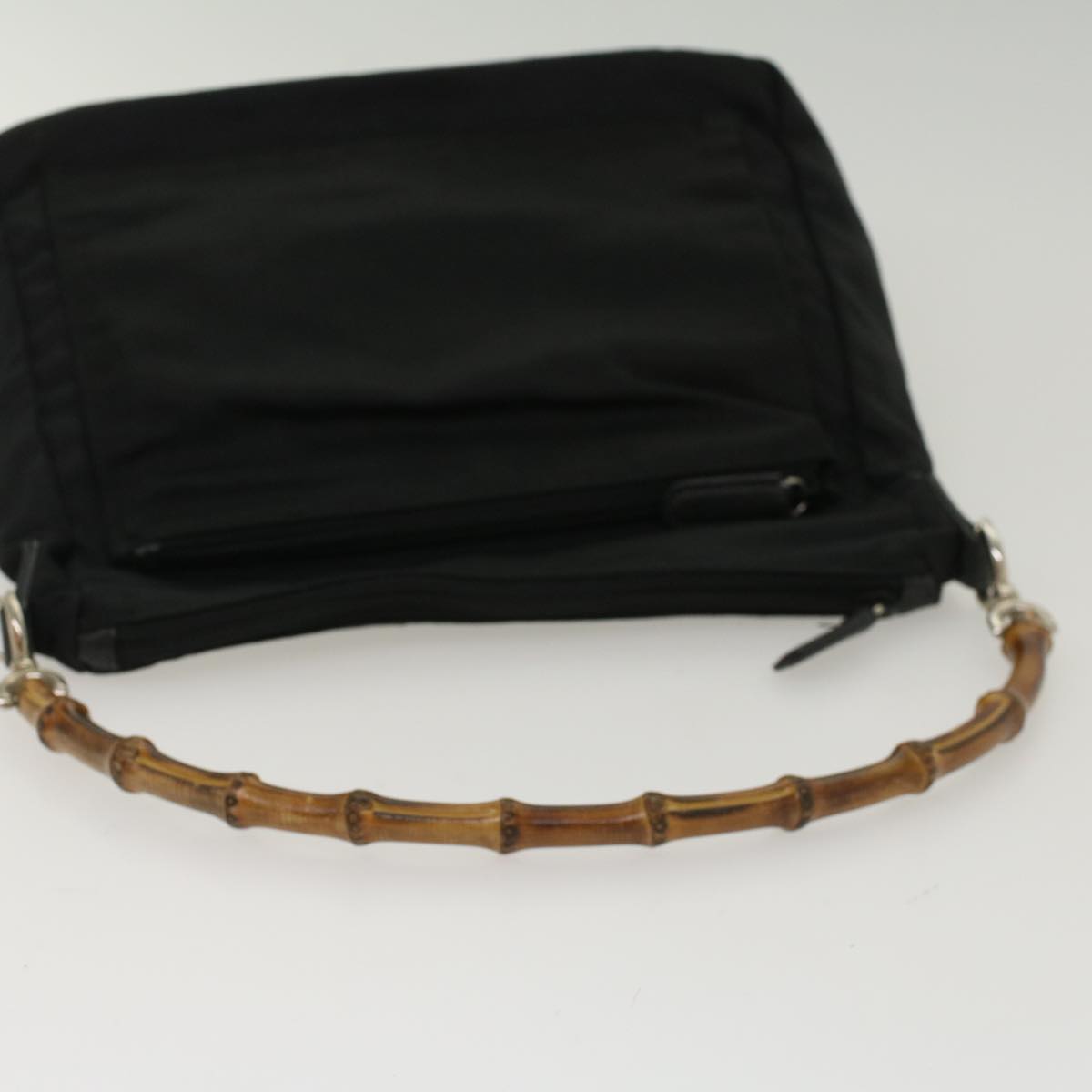 GUCCI Bamboo Shoulder Bag Nylon Black 000205805095 bs6818