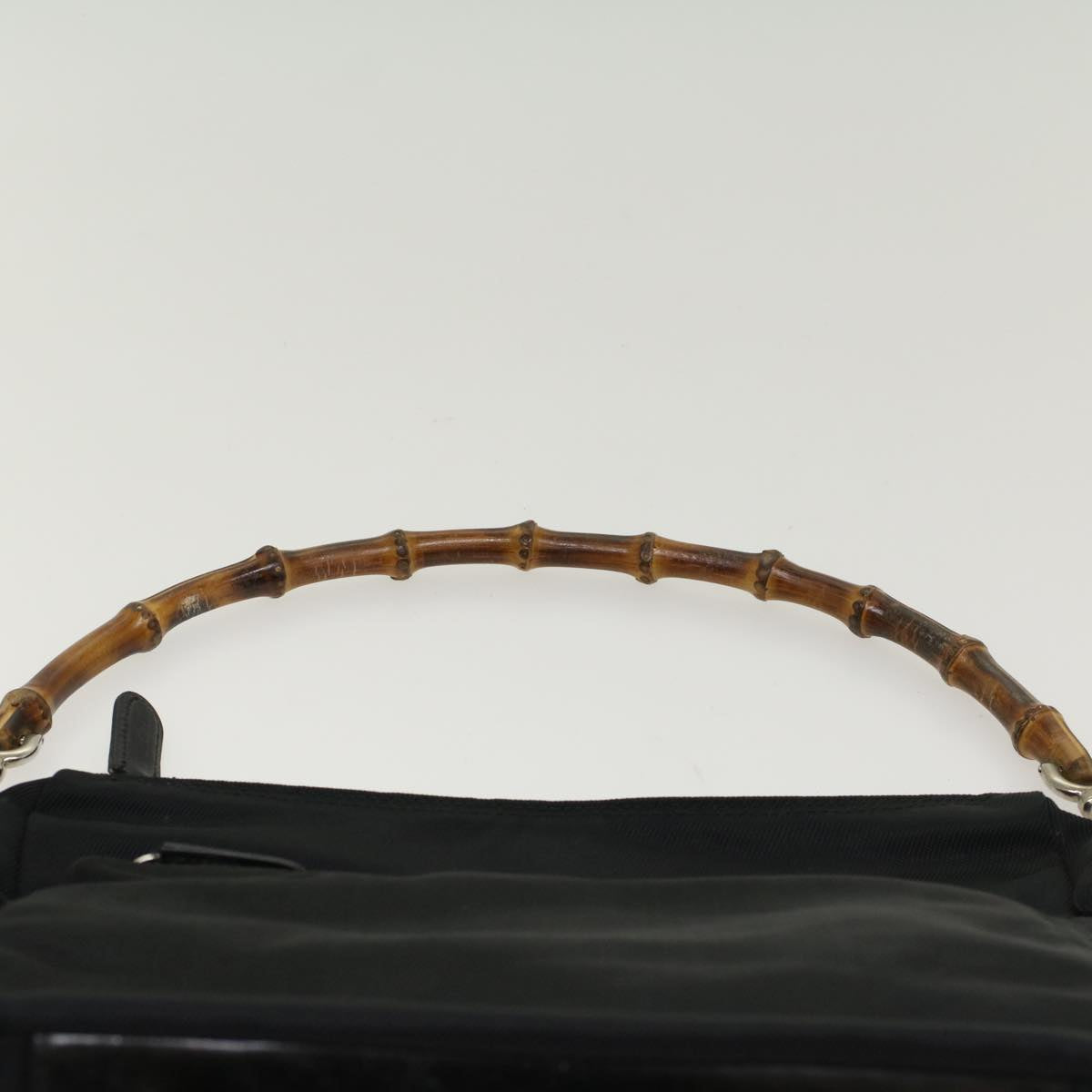 GUCCI Bamboo Shoulder Bag Nylon Black 000205805095 bs6818