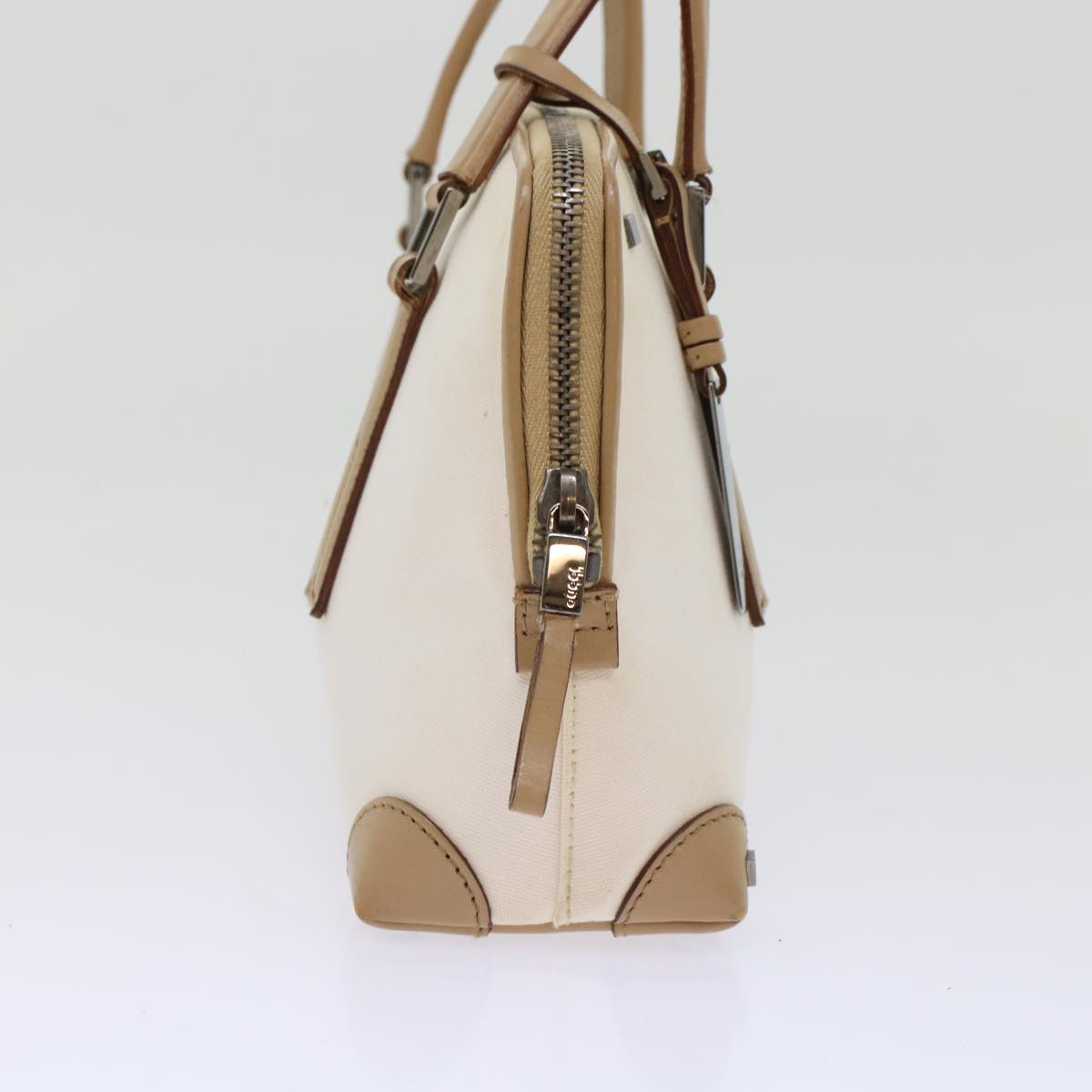GUCCI GG Canvas Shoulder Bag Coated Canvas Leather 2Set Black Beige bs7126