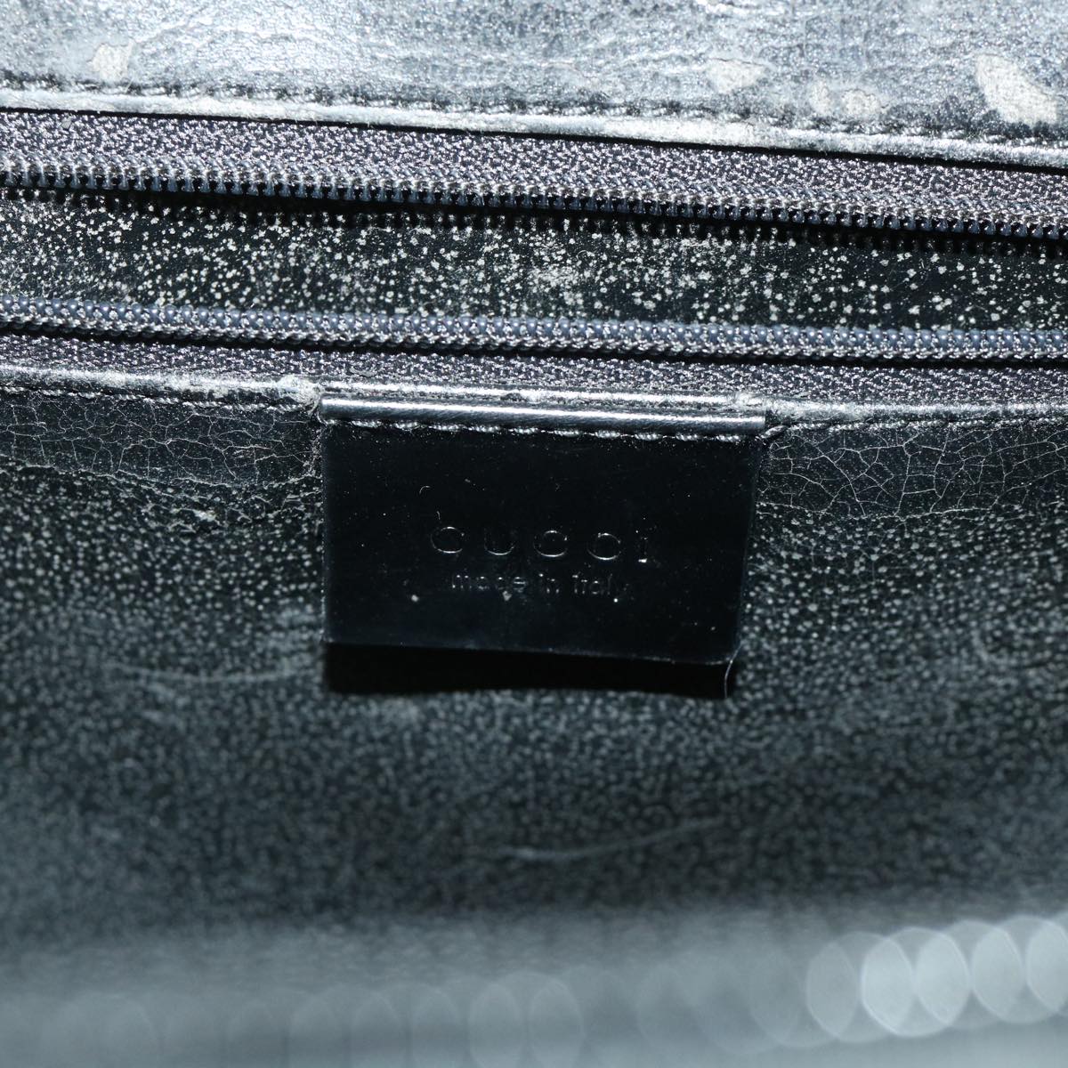 GUCCI Shoulder Bag Patent leather Black 0013091 3754 bs7235