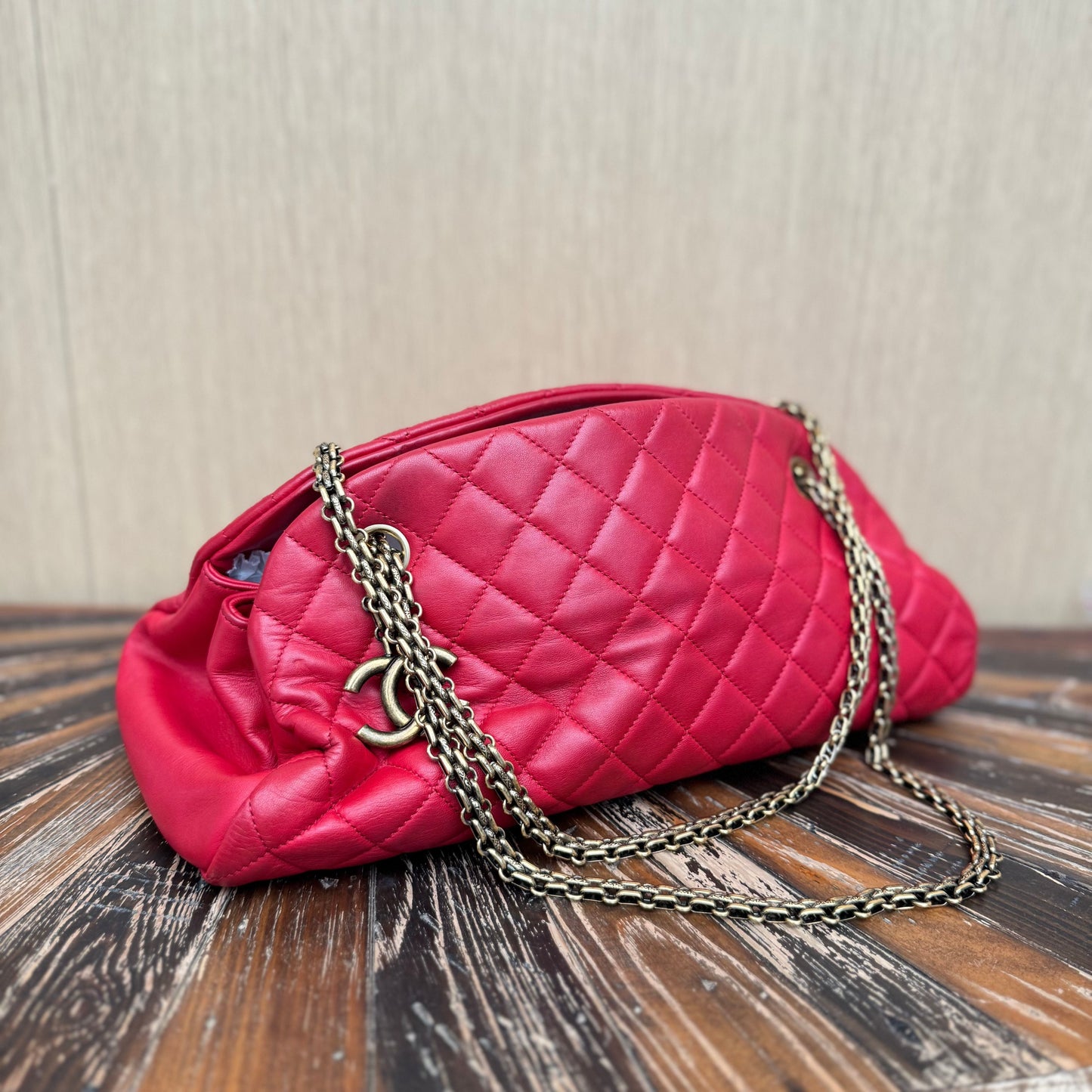 Chanel Medium Just Mademoiselle - Red Shoulder Bags, Handbags