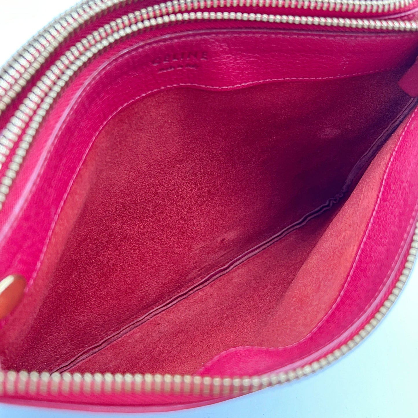 Celine Leather Trio Small - Red Crossbody Bags, Handbags LA2806