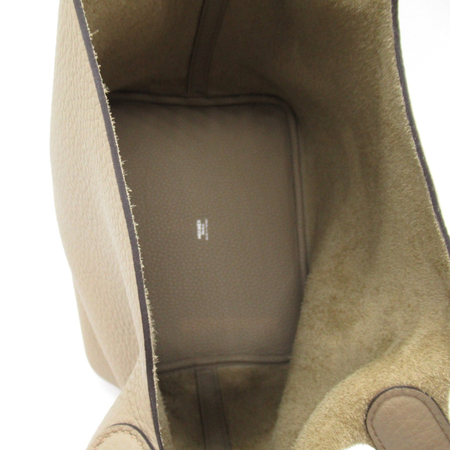 Hermes Picotin Lock MM Handbag Handbag Handbag Leather Triumphant Beige
