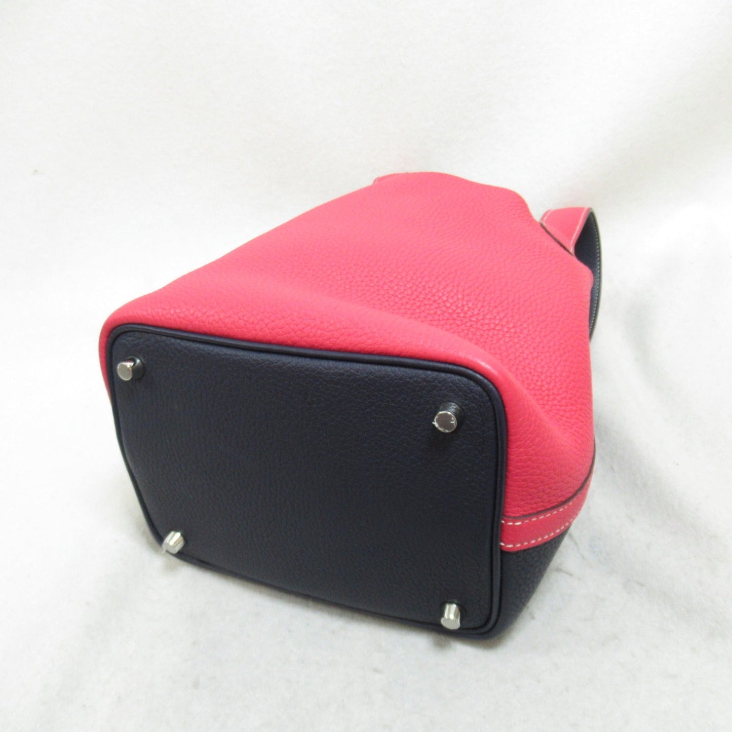 Hermes Picotin Lock PM Cossack Handbag Handbag Handbag Leather ant Navyes/Pink Ladies