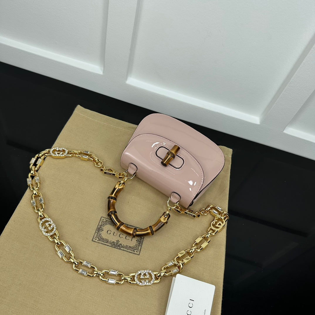BOLSA GUCCI BAMBOO 1947 PEQUENA