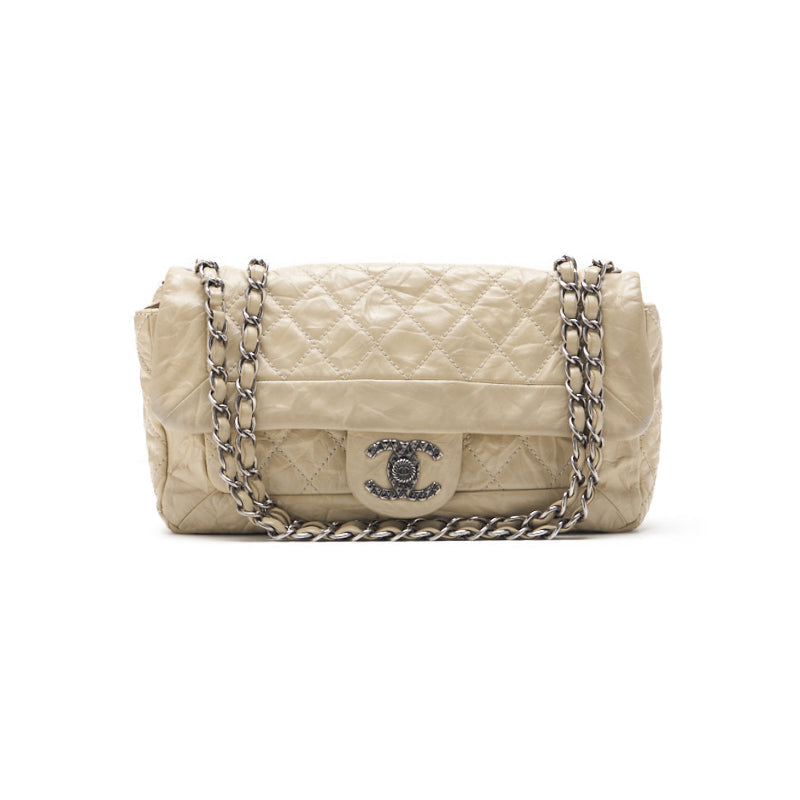 CHANEL 【CHANEL】 Matrasse Chain Shoulder Vintage Ivory (Silver G) Mini shoulder bag shoulder bag Hybrid 【 Ship】 Vintage shoulder bag Mini shoulder bag Lady shoulder bag