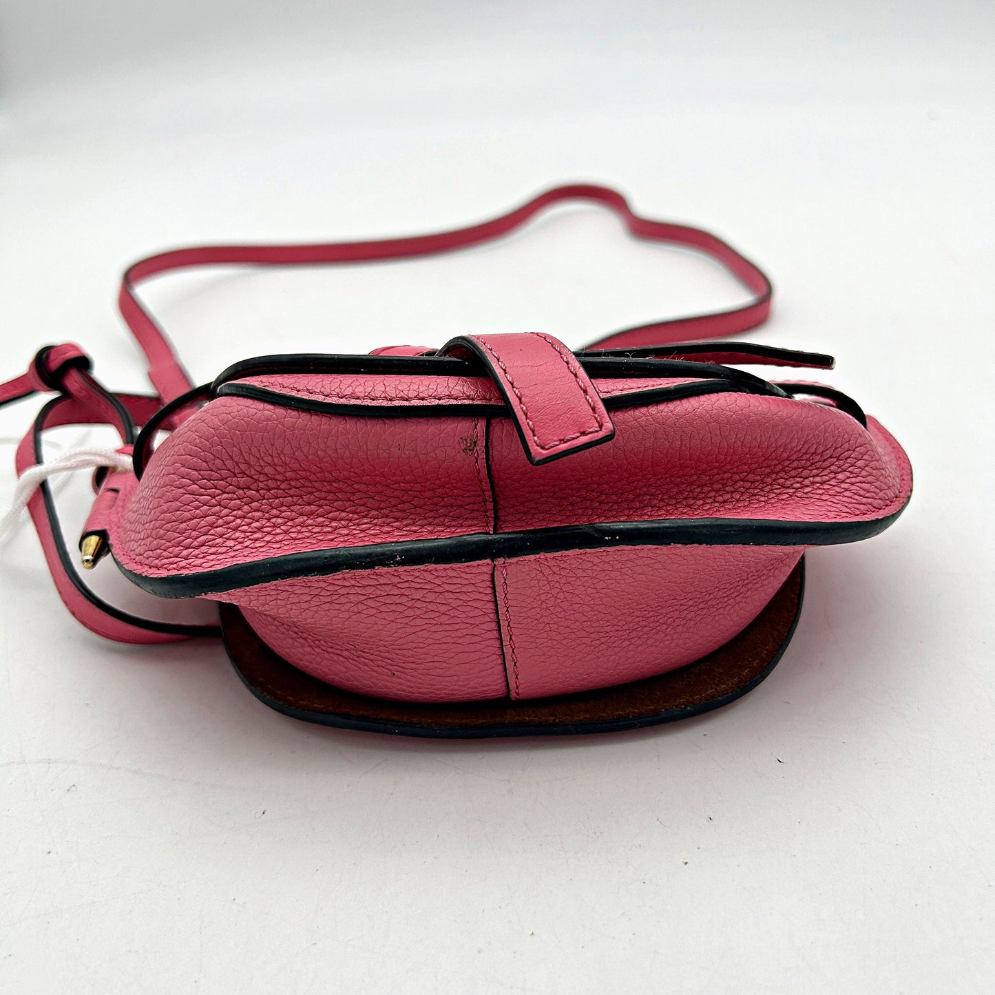 LOEWE Grained Calfskin Mini Gate Crossbody Bag Wild Rose LA42351