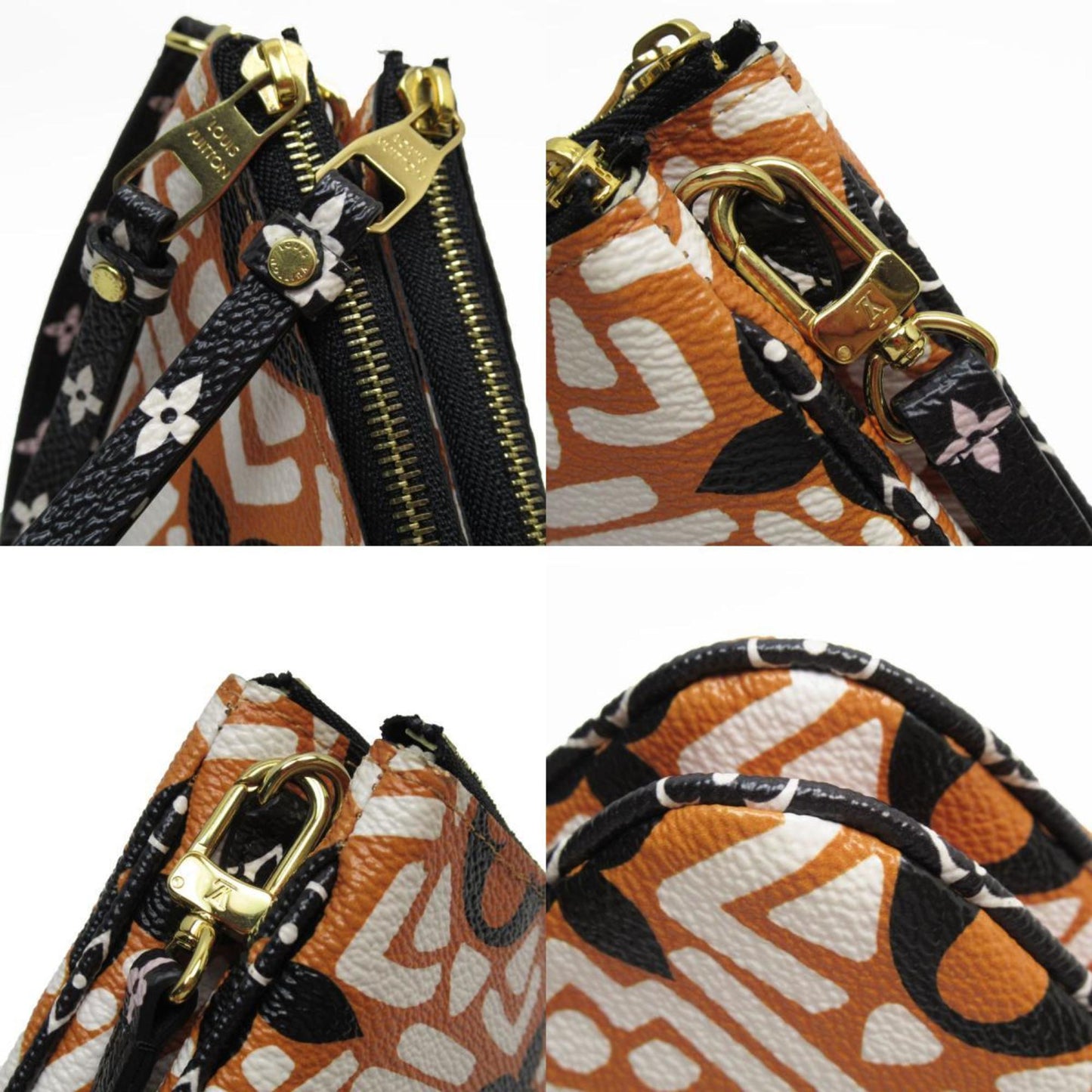 Louis Vuitton Coated Canvas Pochette Shoulder Bag