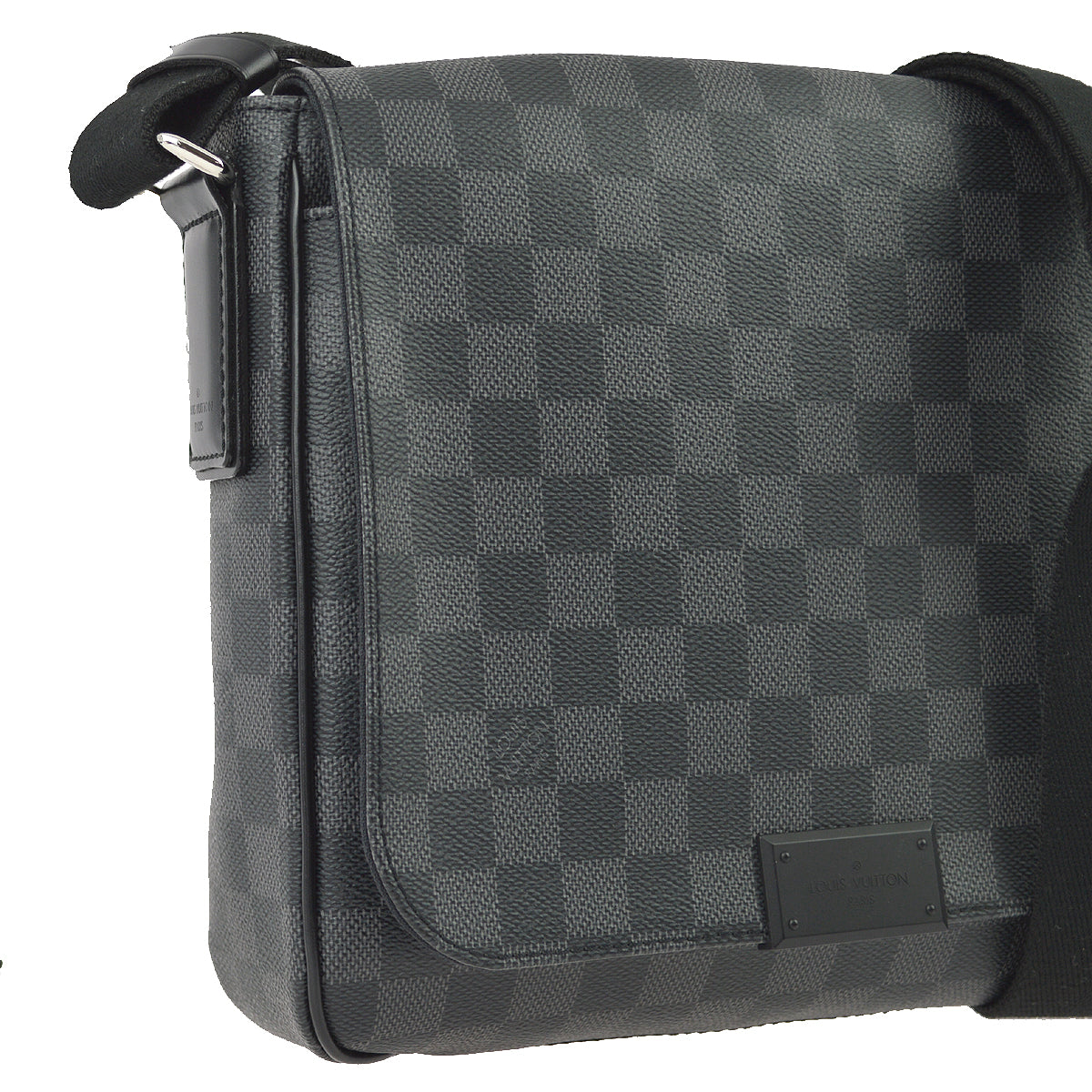 Louis Vuitton 2013 Damier Graphite District PM Shoulder Bag N41260
