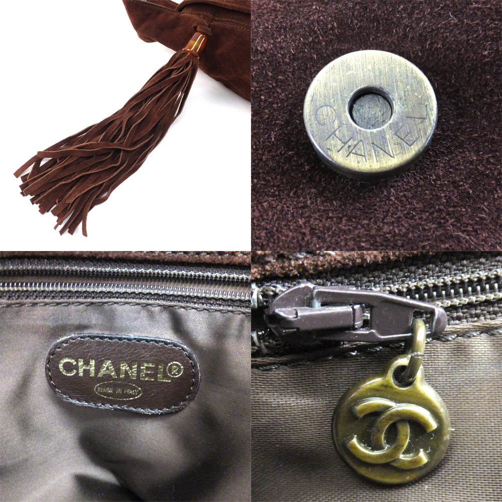 Chanel Shoulder Bag Dark Brown Tea Magnet Opens Coke Fresh Wedding