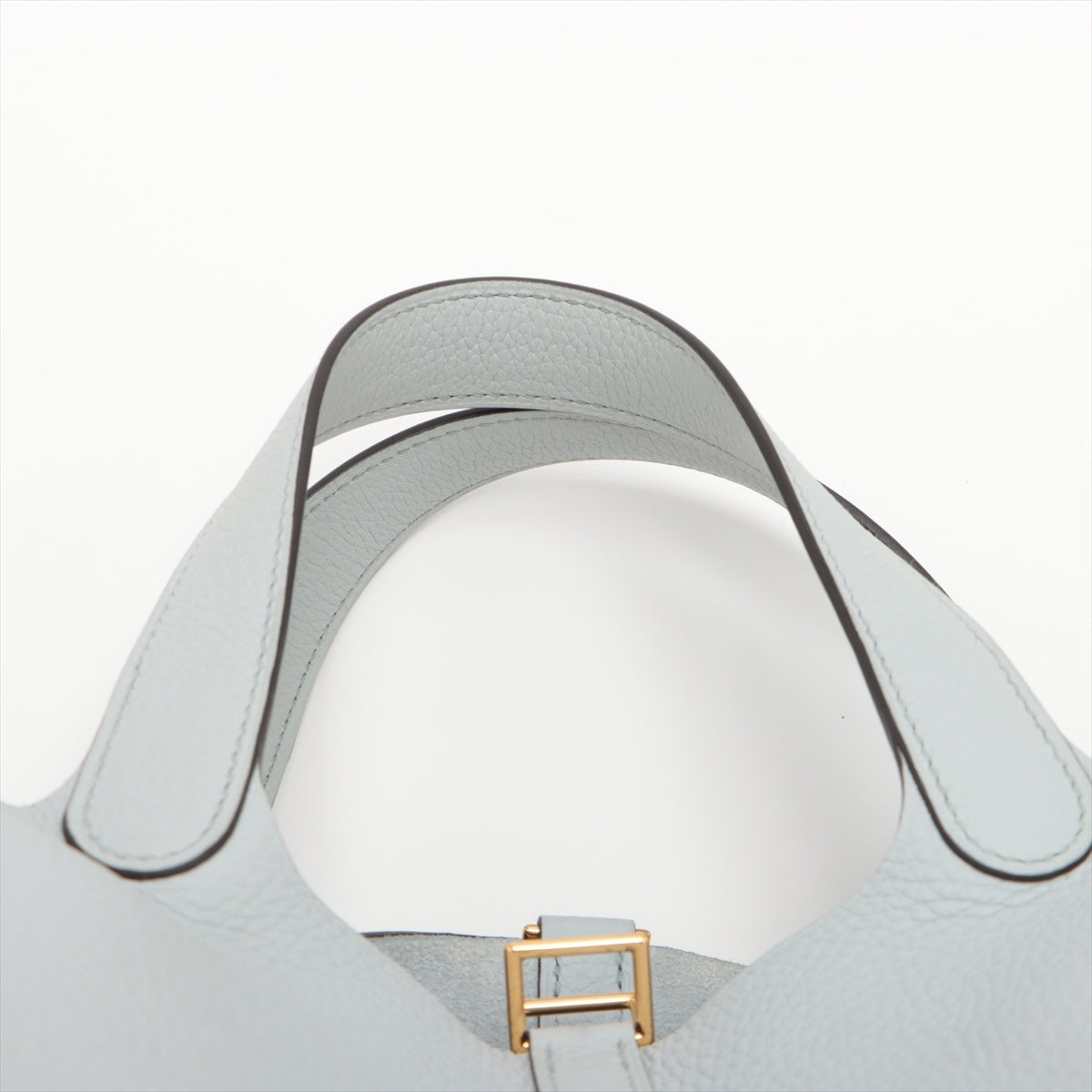 Hermes Picotin Lock PM Clemence Blue Pearl Gold Z: 2021