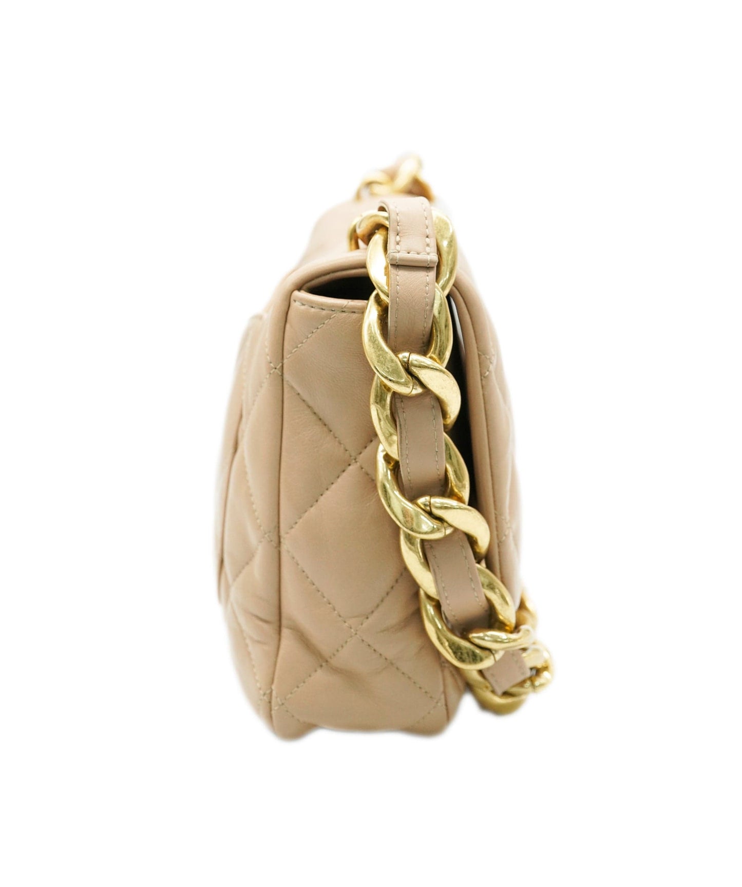 Chanel beige shoulder bag - comes full set - AJC0720
