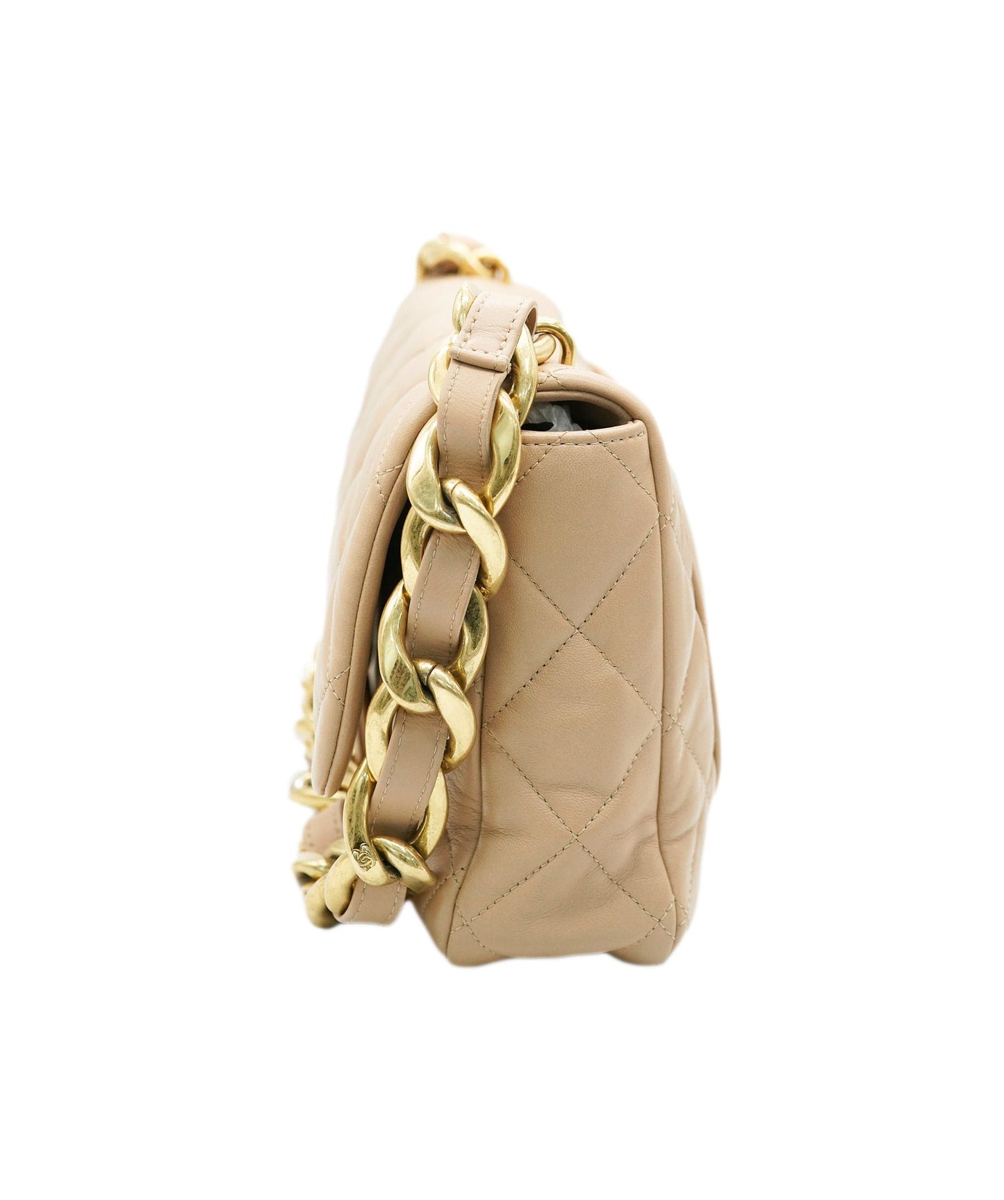 Chanel beige shoulder bag - comes full set - AJC0720