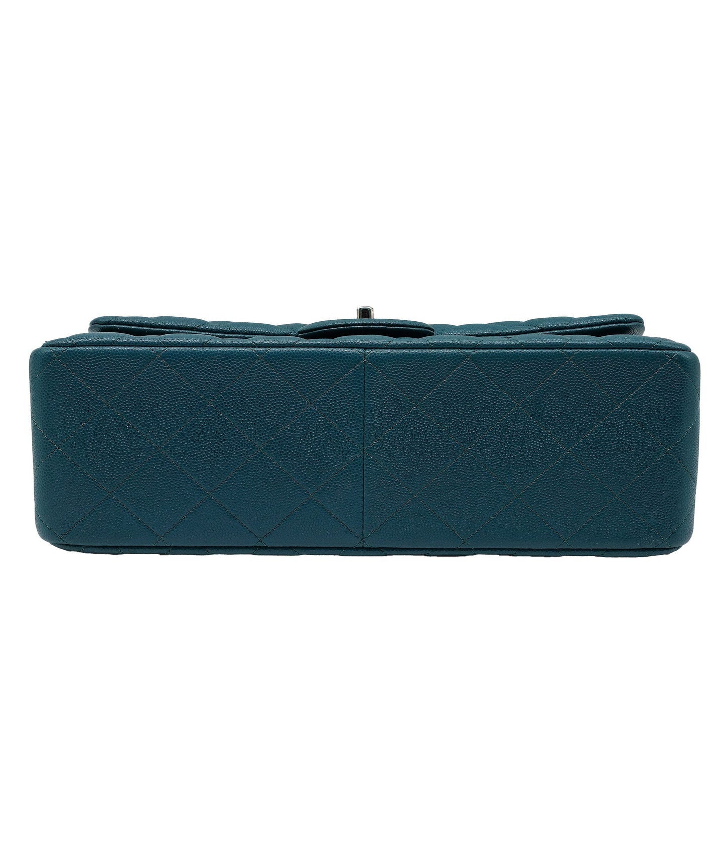Chanel Jumbo Green Double Classic Flap Shoulder Bag RJC3741