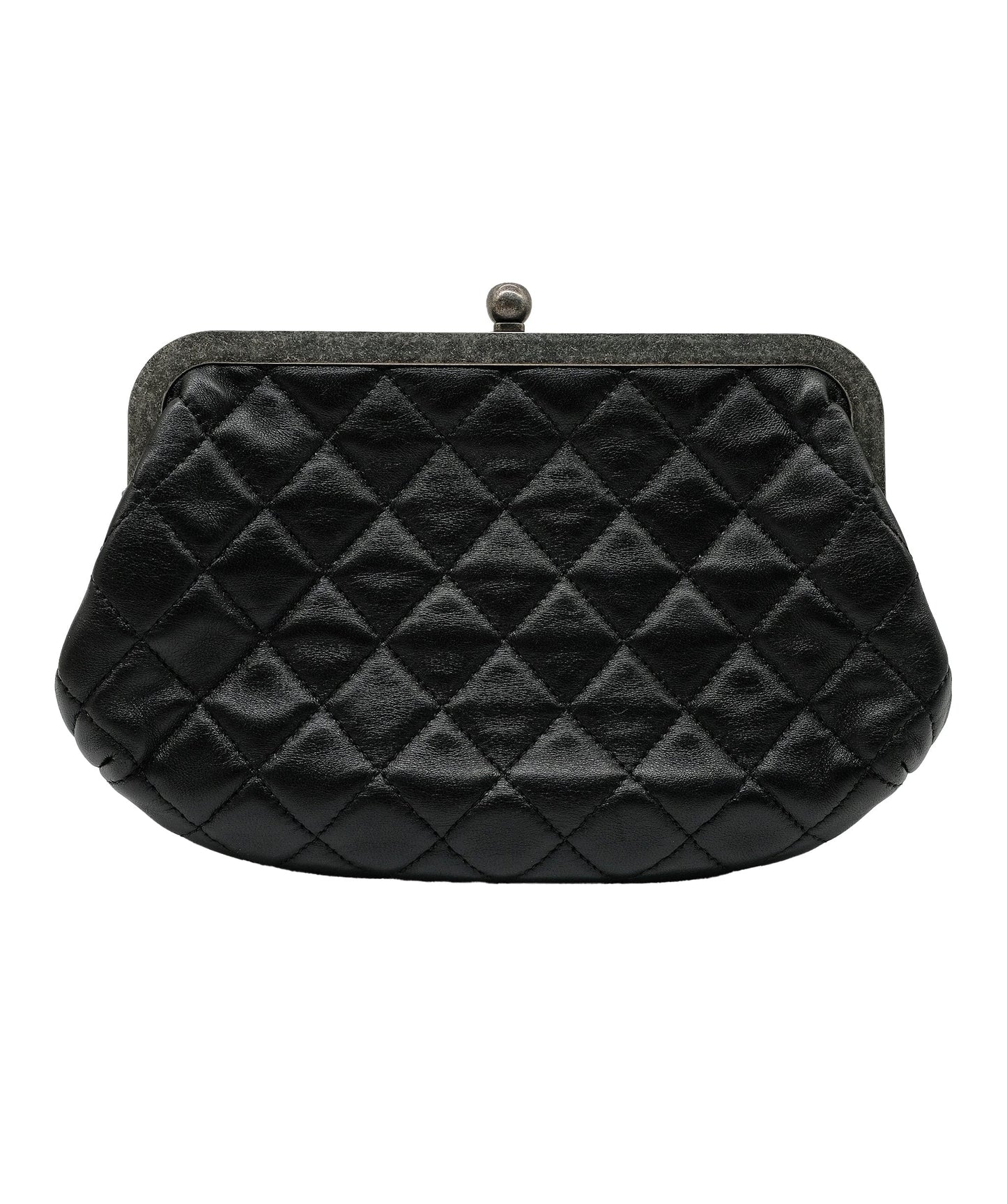 Chanel Python Black Chain Shoulder Bag RJC3737