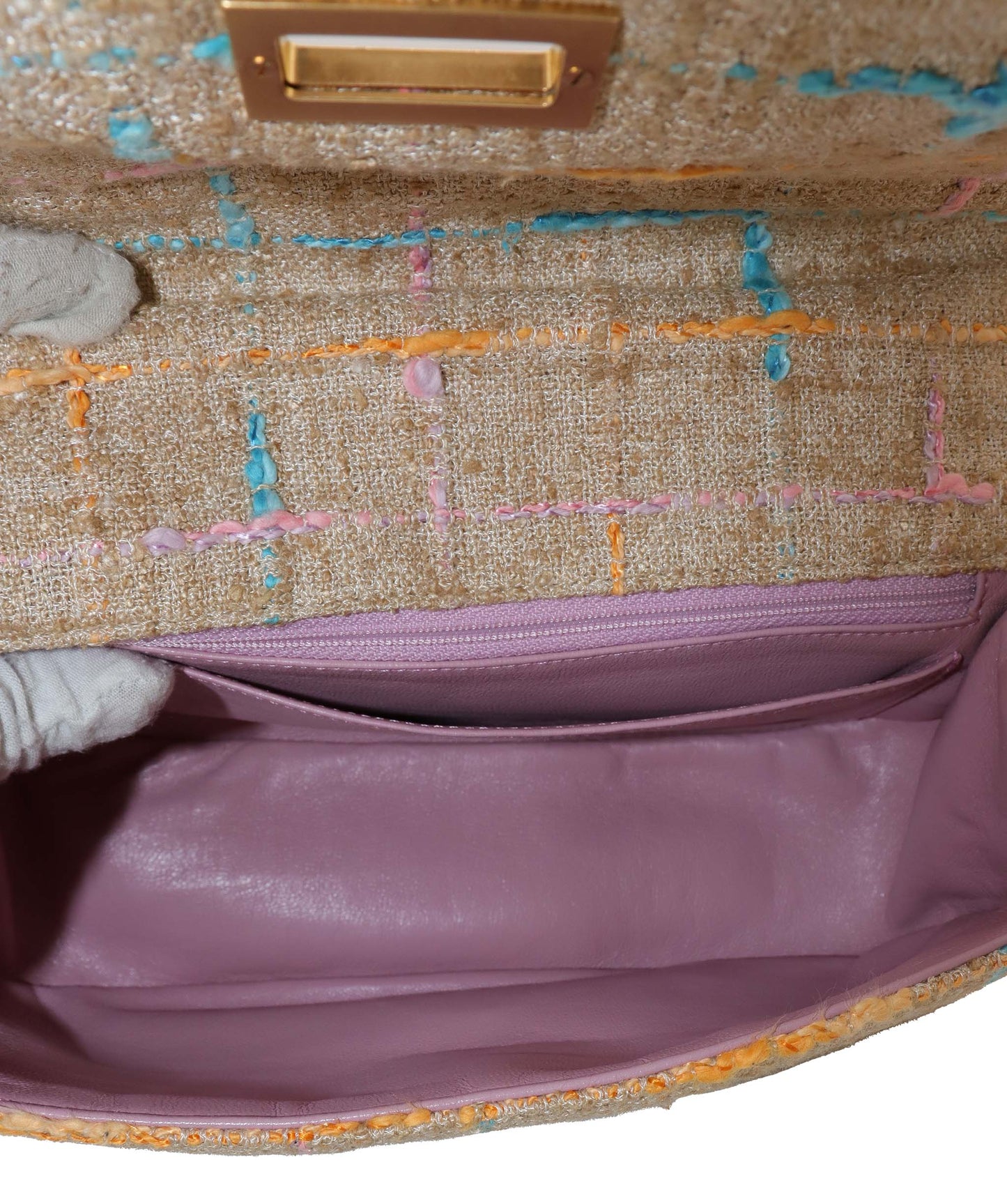 Chanel Vintage Hand Shoulder Tweed Bag - DXBS1413