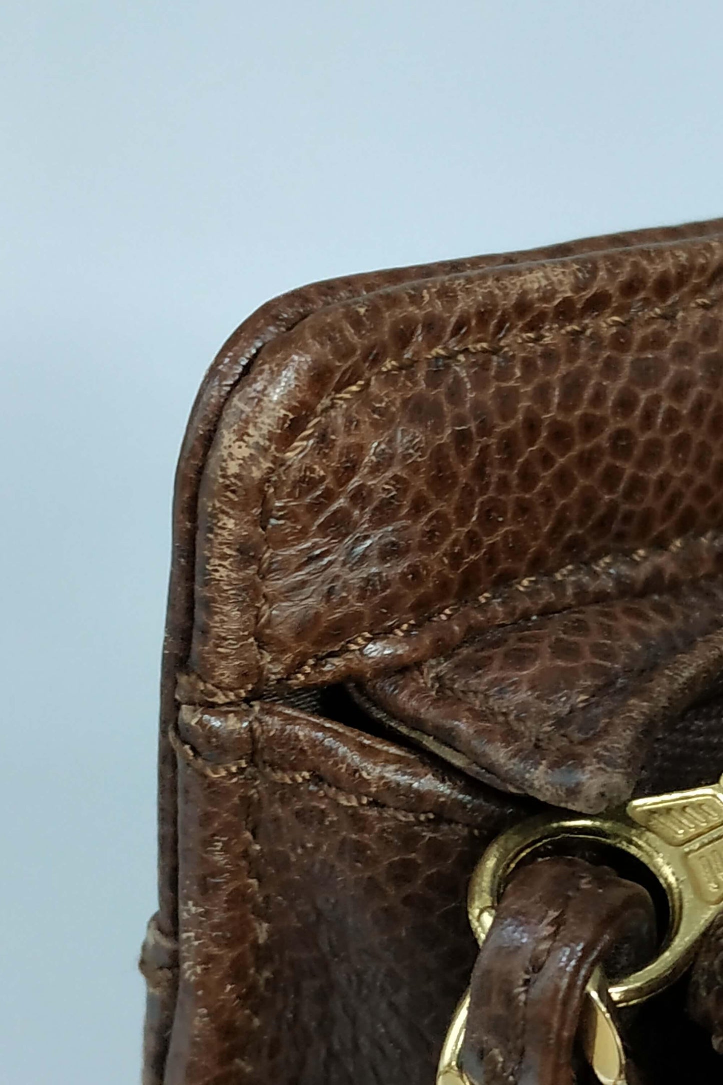 Vintage CC Turnlock Shoulder Bag Brown