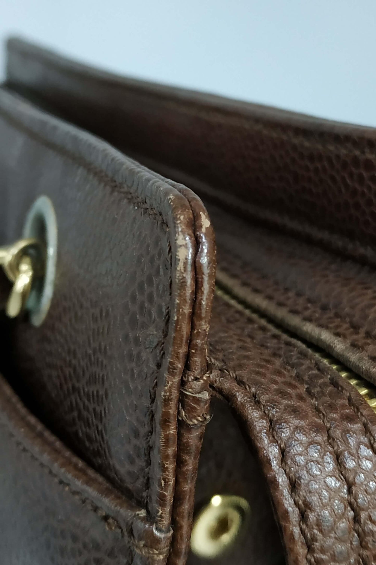 Vintage CC Turnlock Shoulder Bag Brown