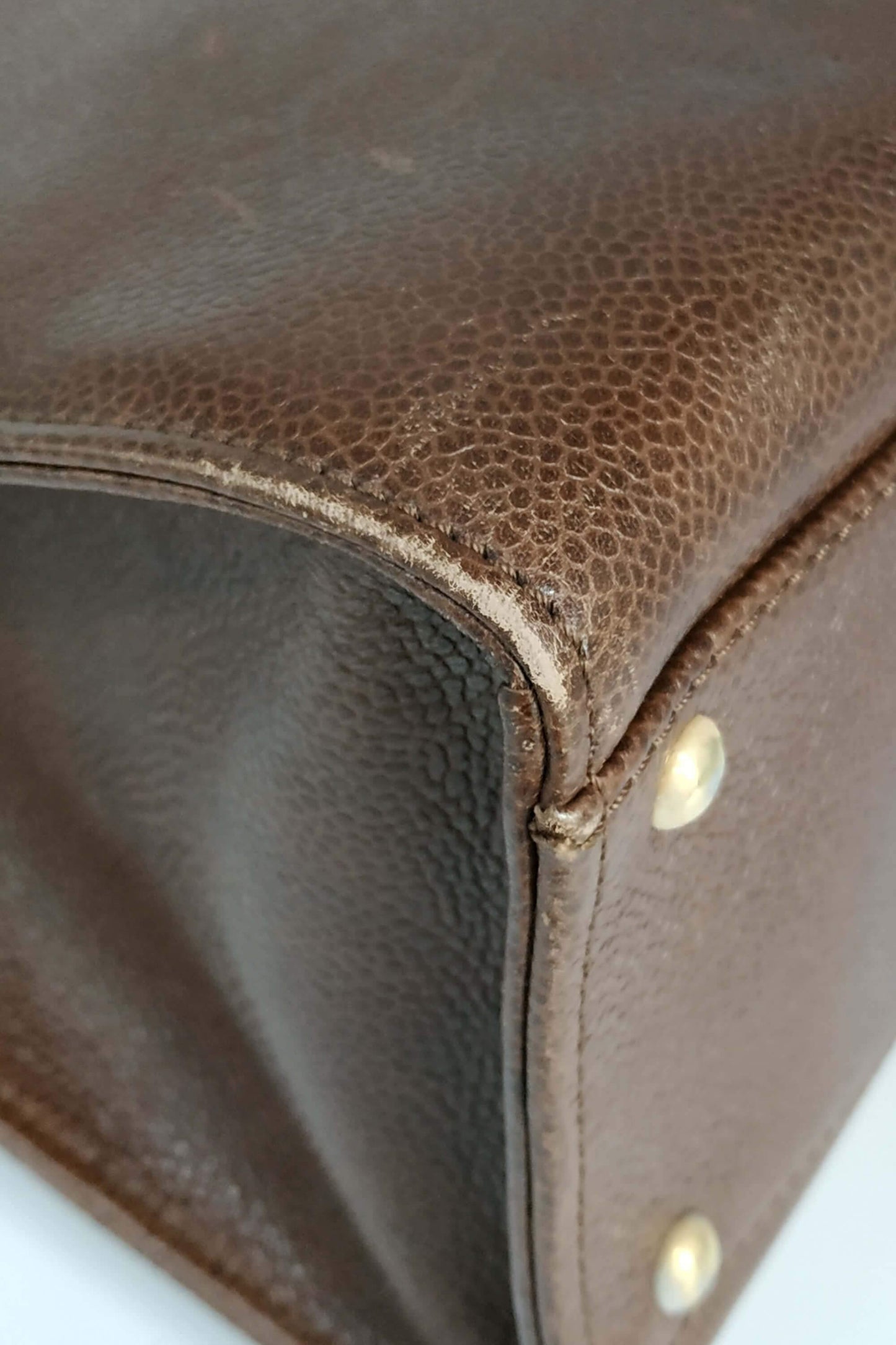 Vintage CC Turnlock Shoulder Bag Brown