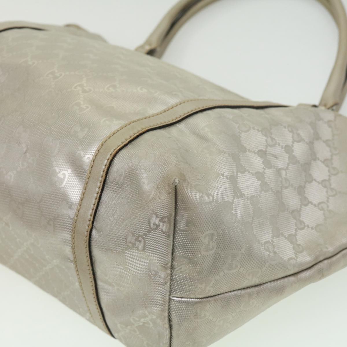 GUCCI GG Canvas Tote Bag Silver cl184