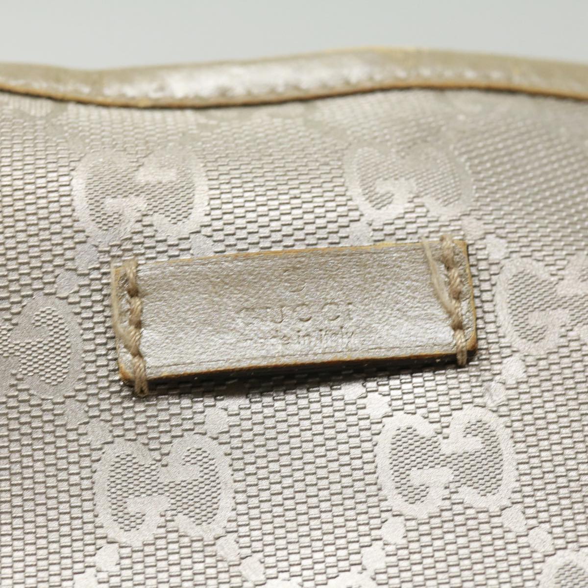 GUCCI GG Canvas Tote Bag Silver cl184