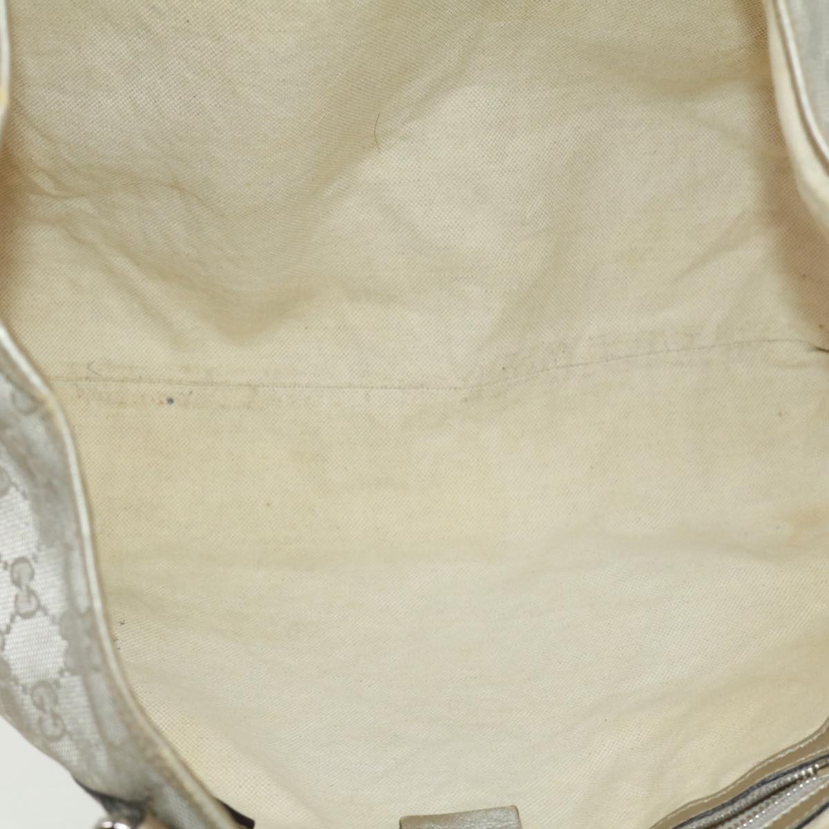 GUCCI GG Canvas Tote Bag Silver cl184