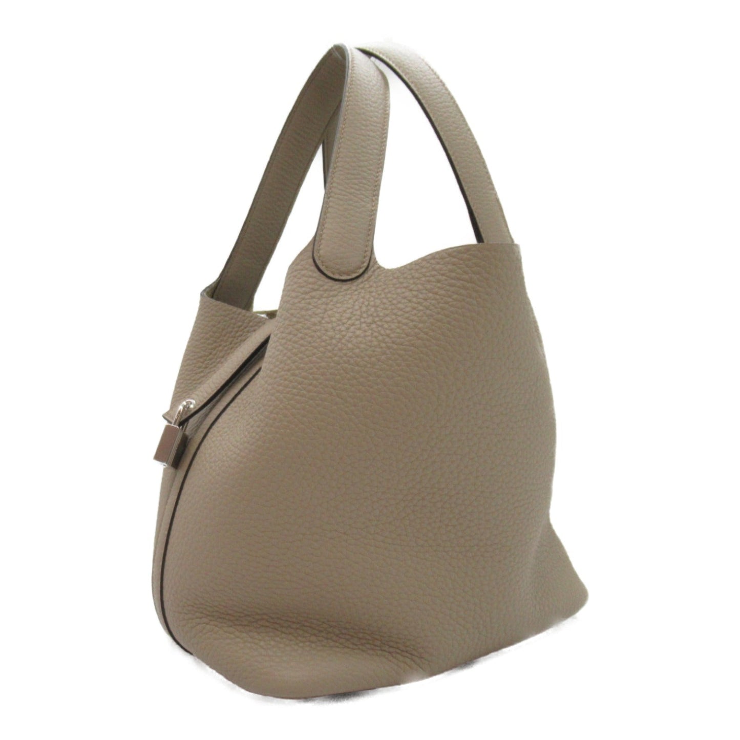 Hermes Picotin Lock MM Handbag Handbag Handbag Leather Triumphant Beige