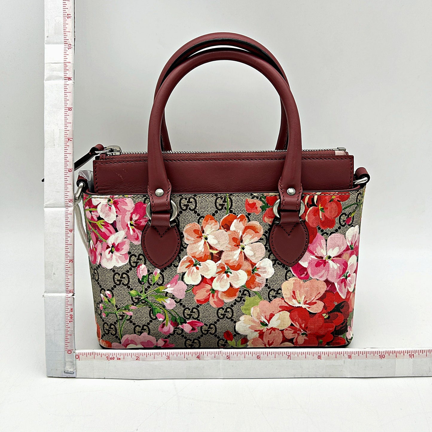 Gucci Mini GG Supreme Blooms Tote - Pink Crossbody Bags, Handbags LA23454