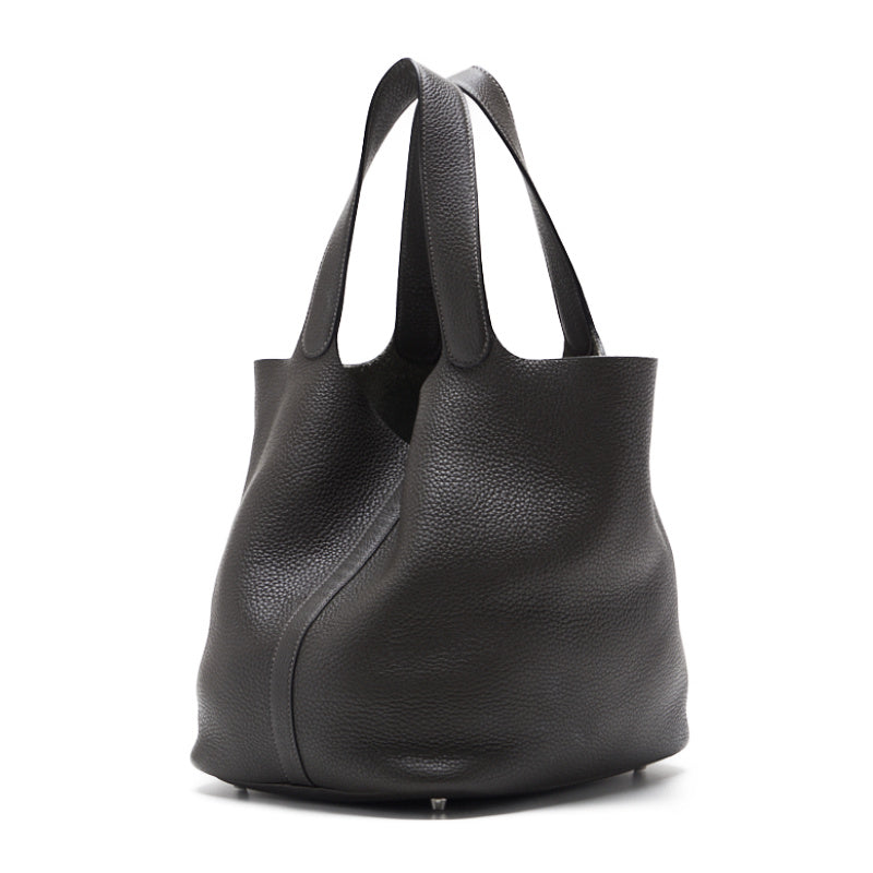 HERMES ERMES Picotin Lock GM Handbag Clemence Top Tope grey Handbag Handbag Lady Back Delivery Ashoka s Online