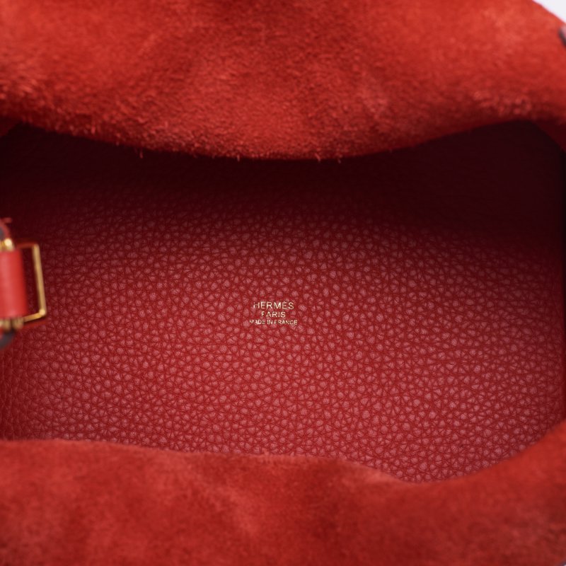 HERMES ERMES Picotin Lock MM Handbag al Clemence Rouge Handbag Handbag Ladies Handbags Hybrid 【French】【 Delivery】 Ladies Handbags Ladies Online