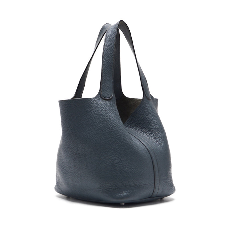 HERMES ERMES Picotin Lock MM Tote Bag Clemence Blue Orange (Silver G ) Tortoise Bag Start Bag Lady Back Shoulder Bag Hybrid 【 Ship】 Dharma Bookstore Online