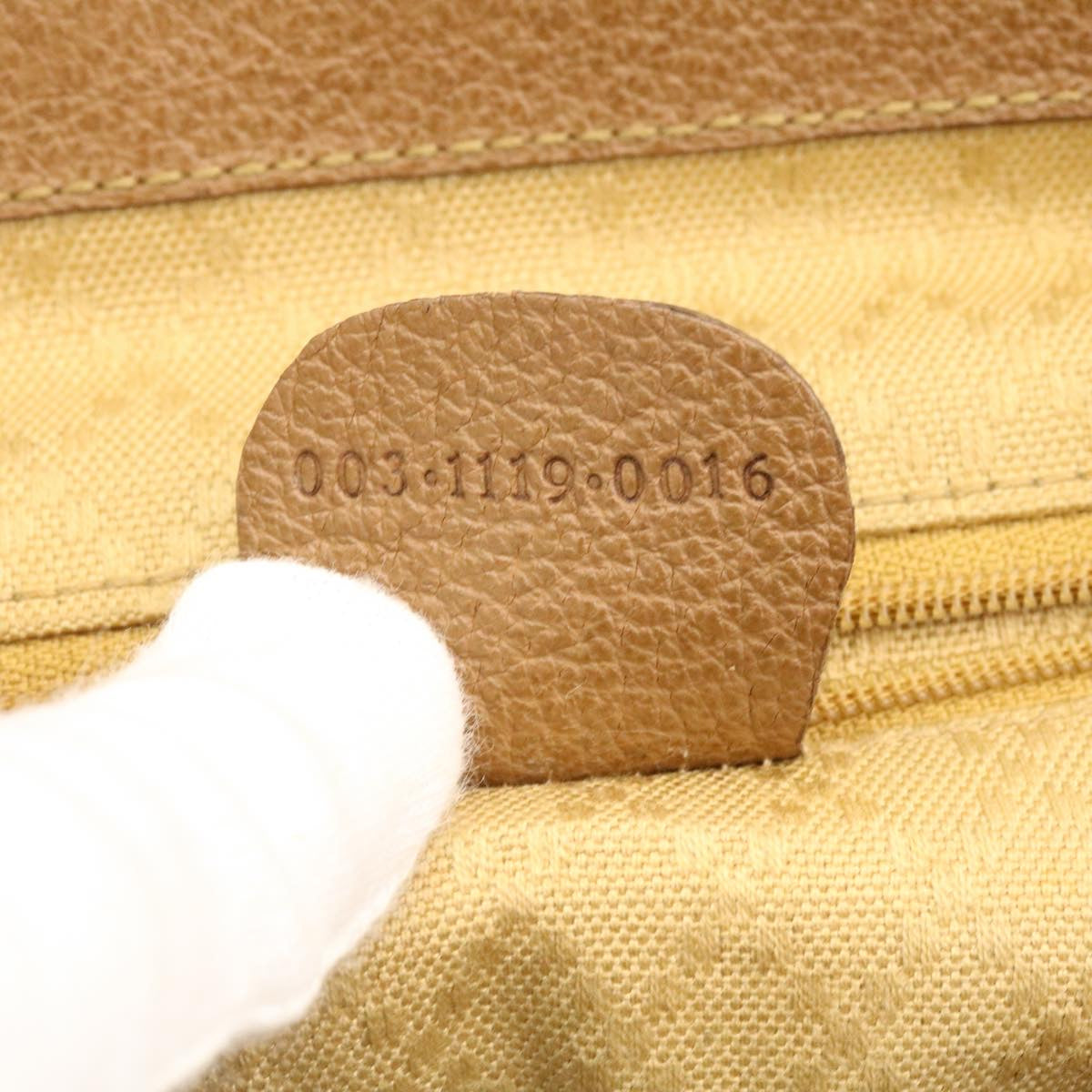 GUCCI Bamboo Backpack Suede Brown ds086