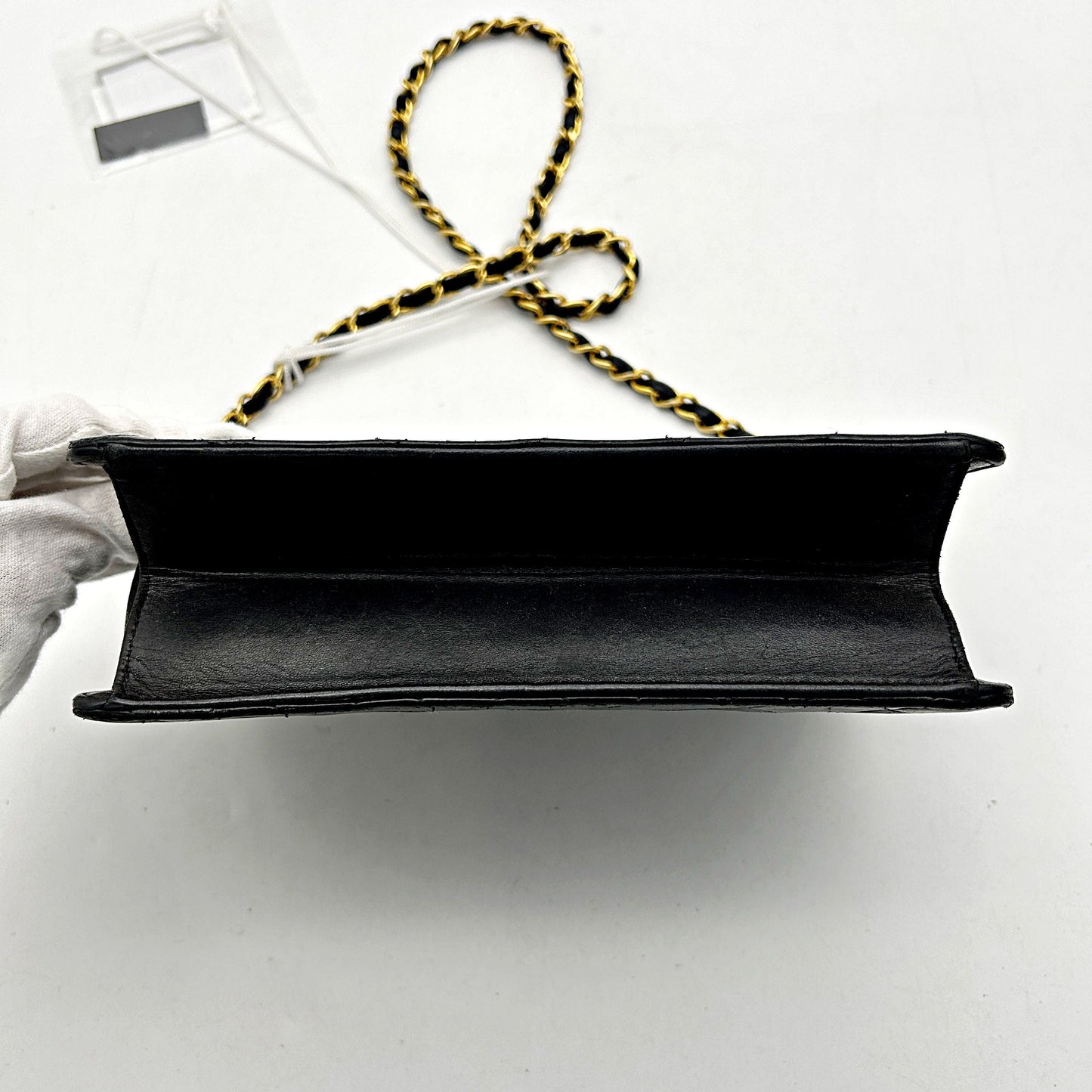 CHANEL | Bags | Chanel Vtg Cc Logo Old Medium Black Matelasse Quilted Shoulder Bag LA8553