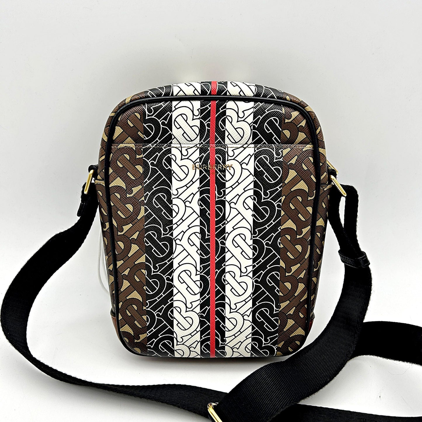 Pre-owned Burberry monogram stripe crossbody bag LA31747