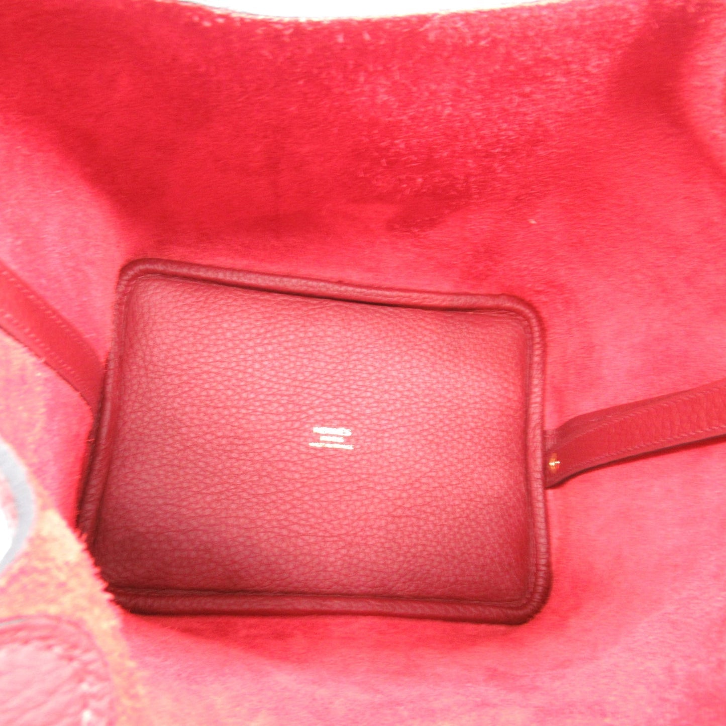 Hermes Picotin Lock PM Rouge Handbag Handbag Clemence Red