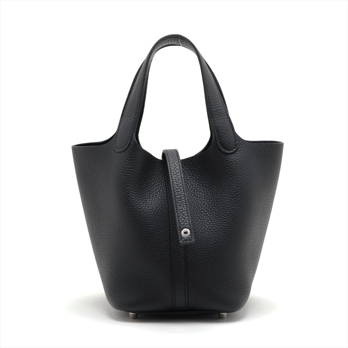Hermes Picotin Lock PM Clemence Black Silver G