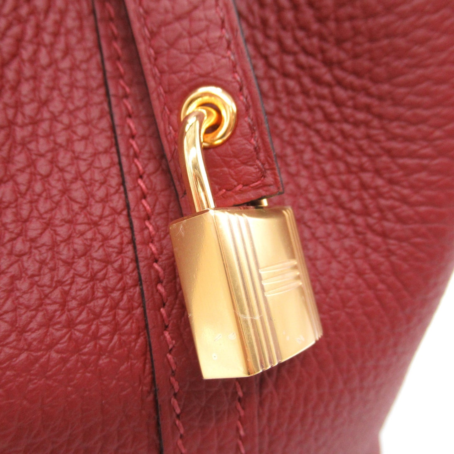 Hermes Picotin Lock PM Rouge Handbag Handbag Clemence Red