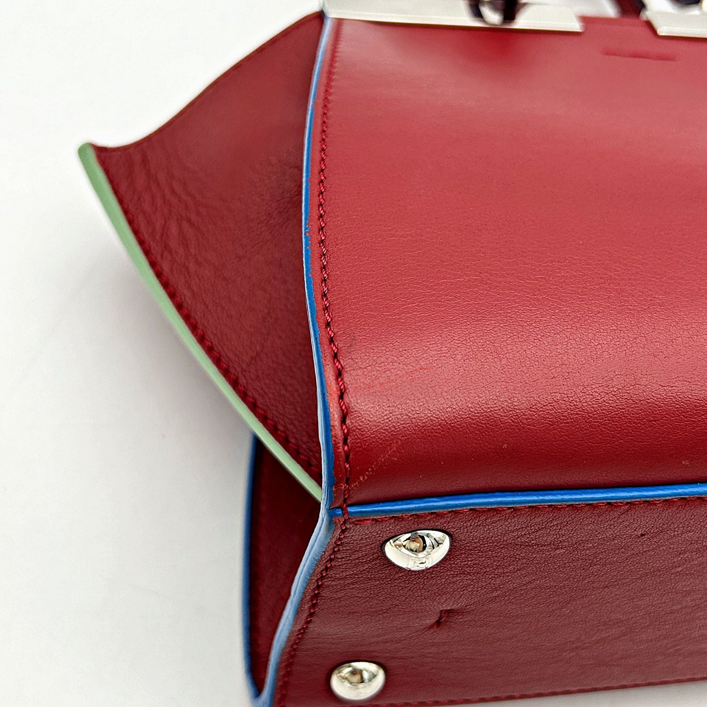 FENDI Vitello Dolce Mini 3jours Tote Ribes LA11557