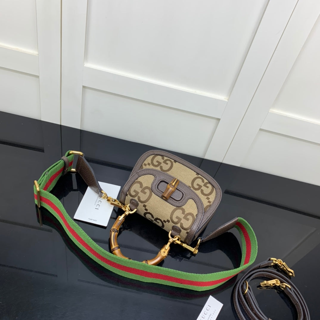 BOLSA GUCCI BAMBOO 1947 PEQUENA