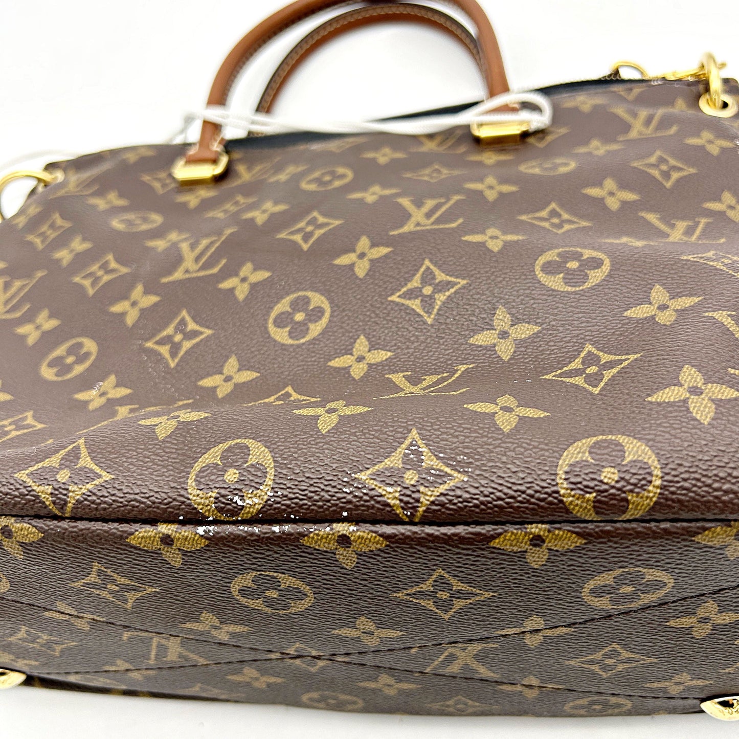 Louis Vuitton LV Monogram Pallas MM - Brown Handle Bags, Handbags LA31581