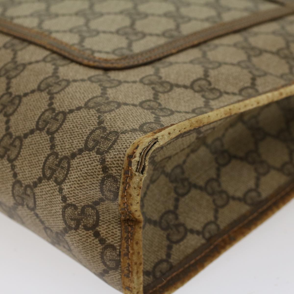 GUCCI GG Canvas Web Sherry Line Tote Bag Beige Red Green 89.02.997 ep1045