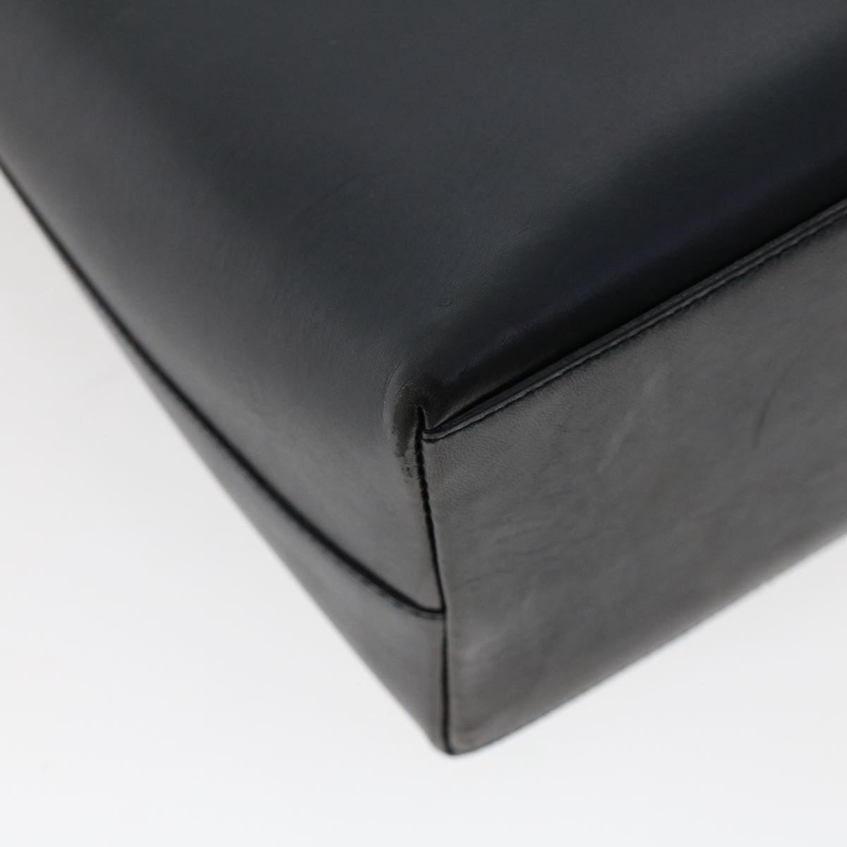 GUCCI Bamboo Shoulder Bag Leather Black ep1264