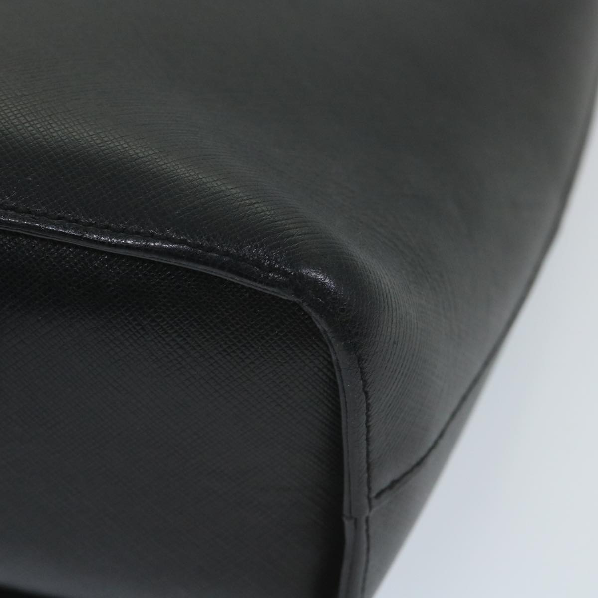 BurberrySs Shoulder Bag Leather Black Auth ep2237