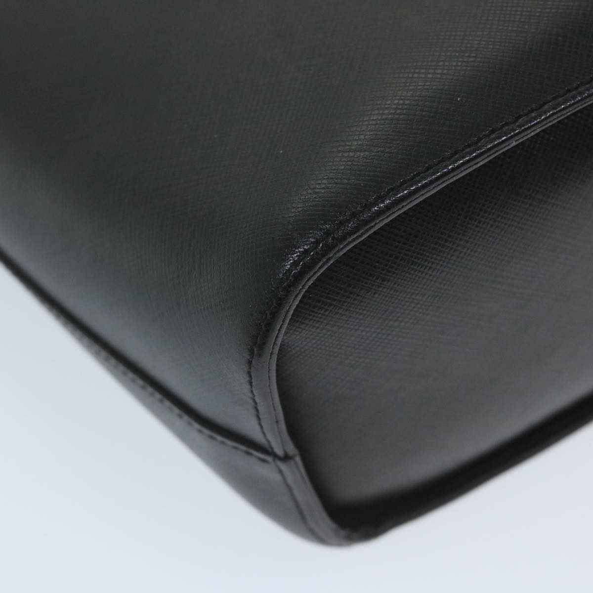 BurberrySs Shoulder Bag Leather Black Auth ep2237