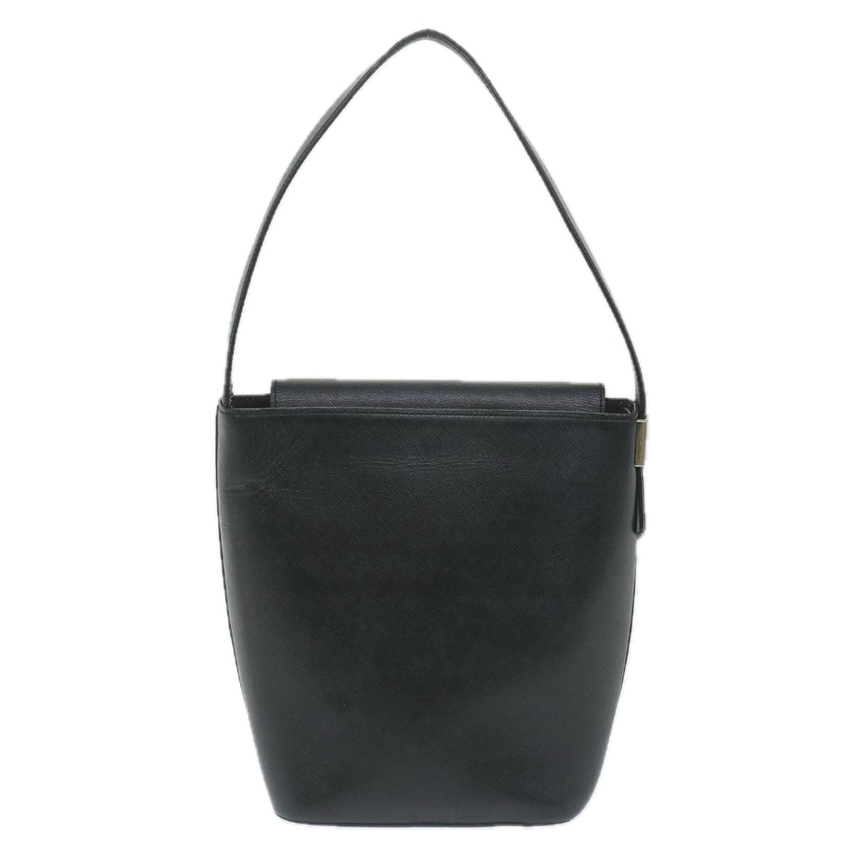 BurberrySs Shoulder Bag Leather Black Auth ep2237