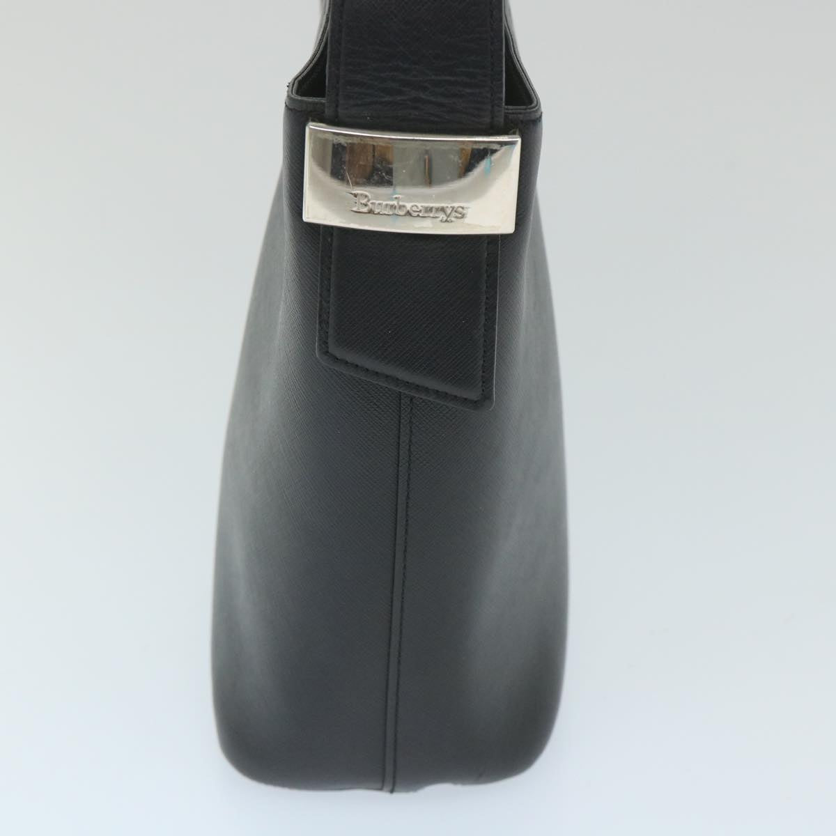 BurberrySs Shoulder Bag Leather Black Auth ep2237