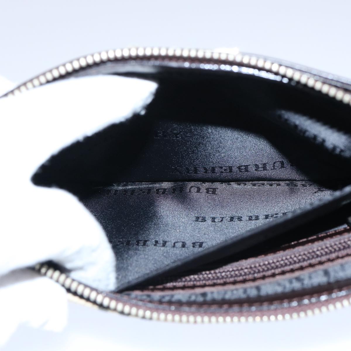 Burberry Nova Check Shoulder Bag Nylon Beige Auth ep2705